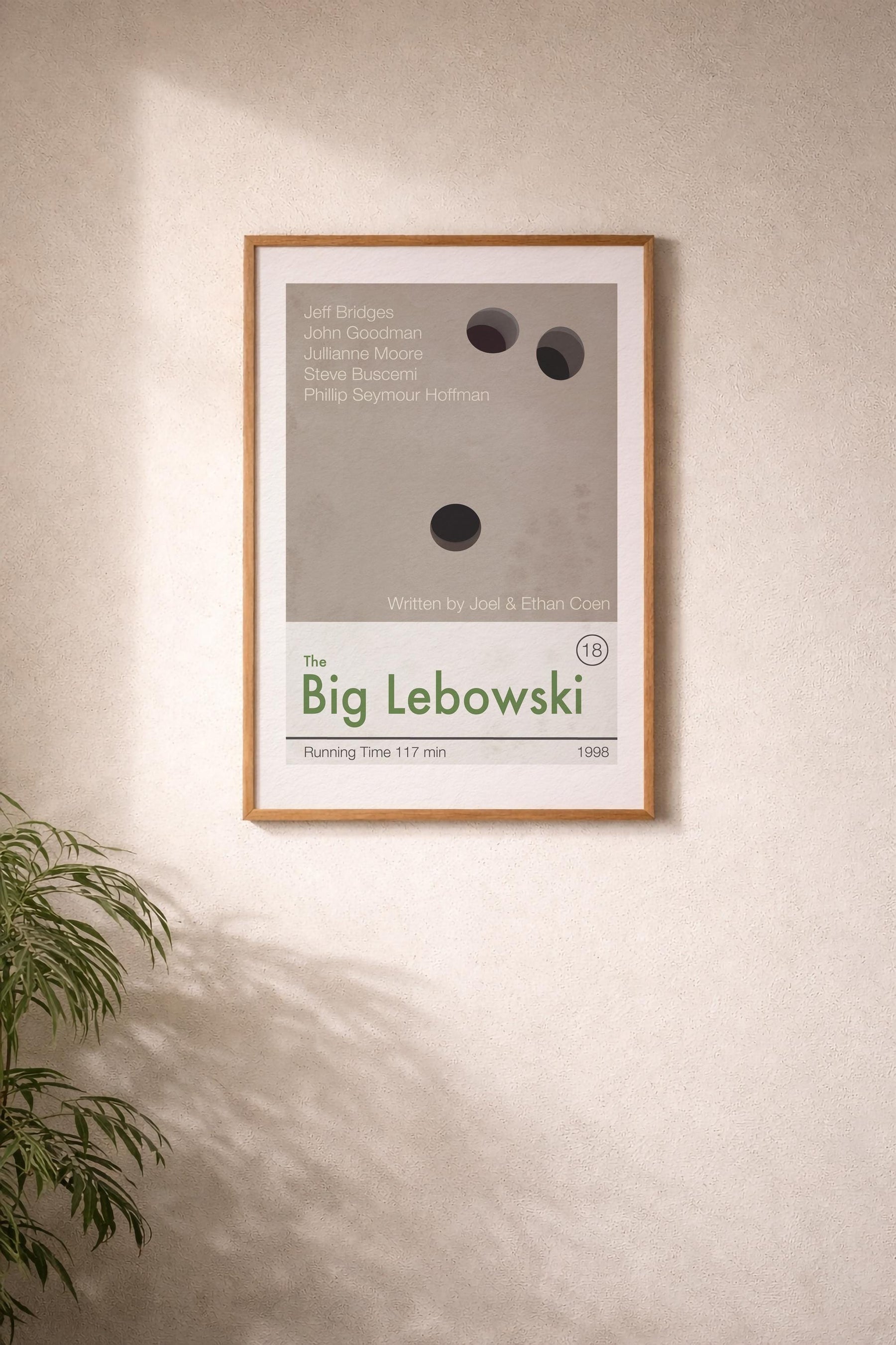 The Big Lebowski movie poster art print