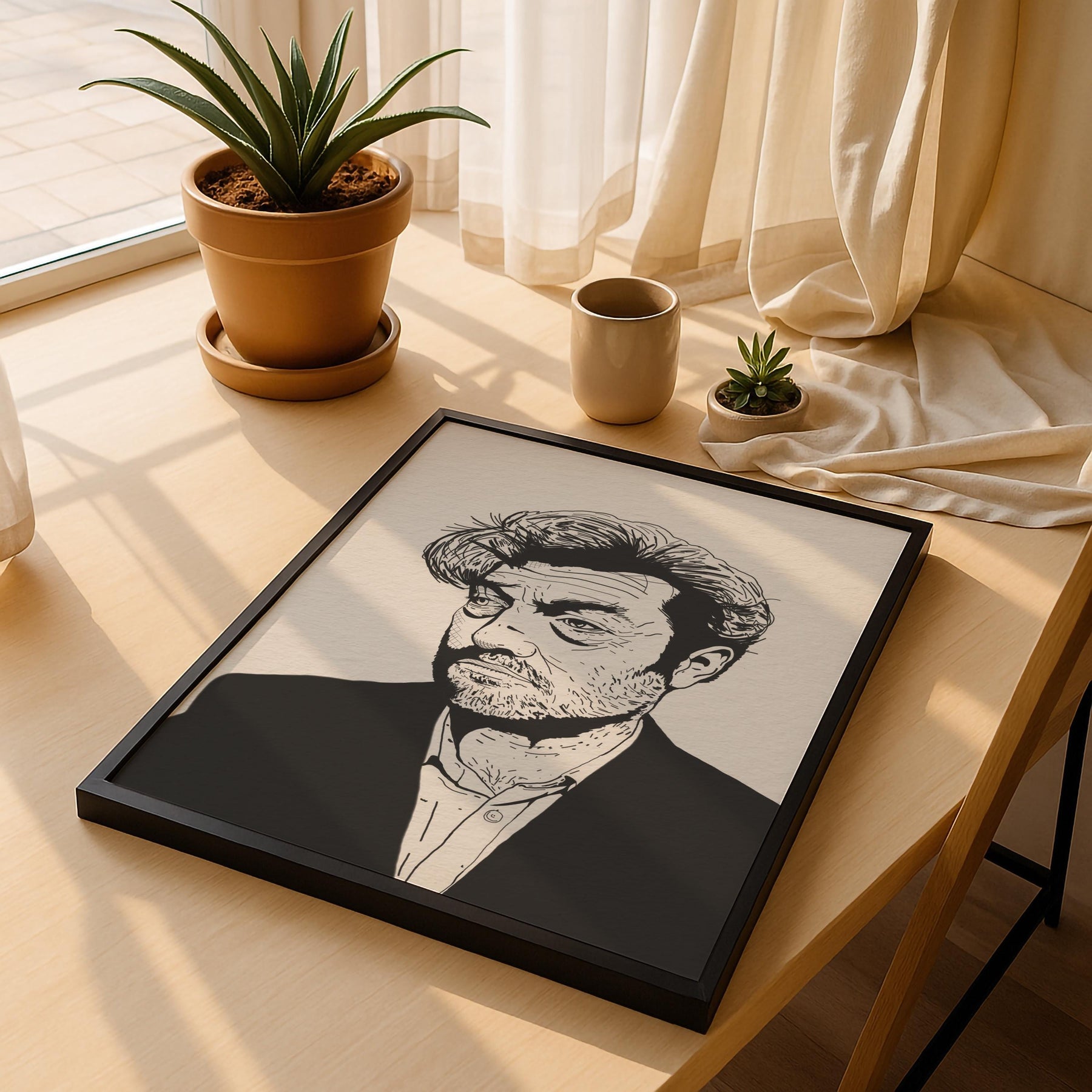 Charlie Brooker portrait art print