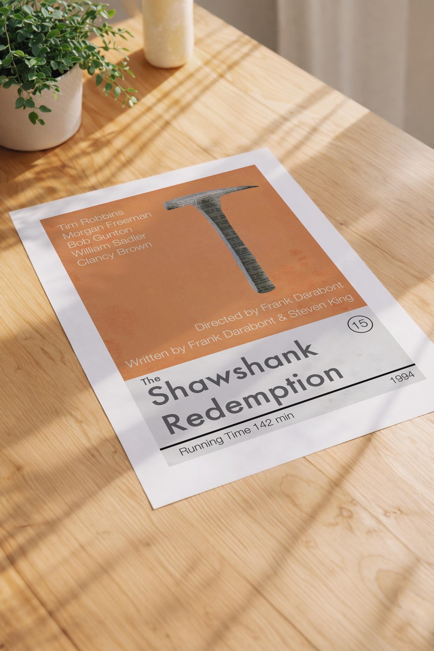 The Shawshank Redemption movie poster art print