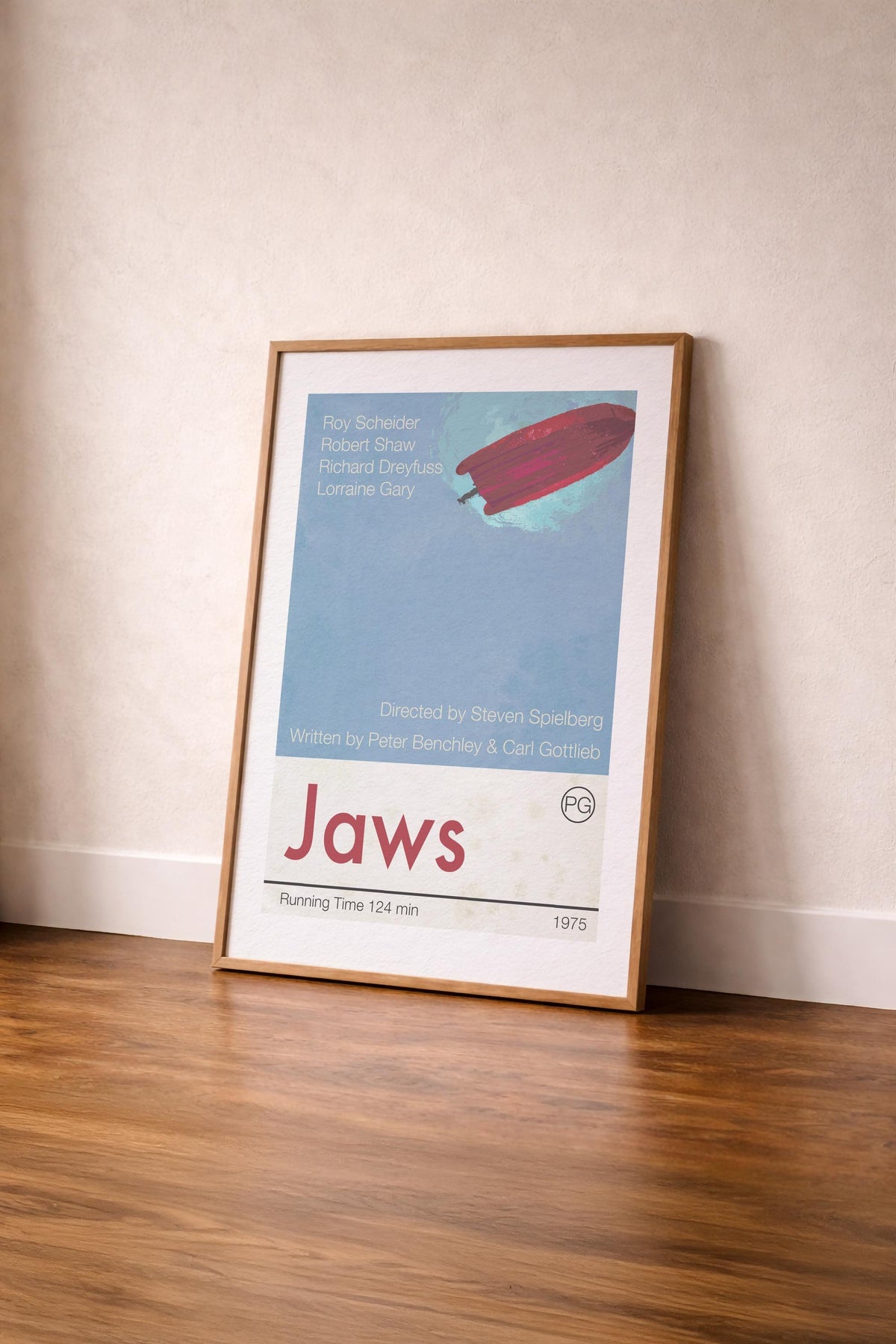 Jaws movie poster art print