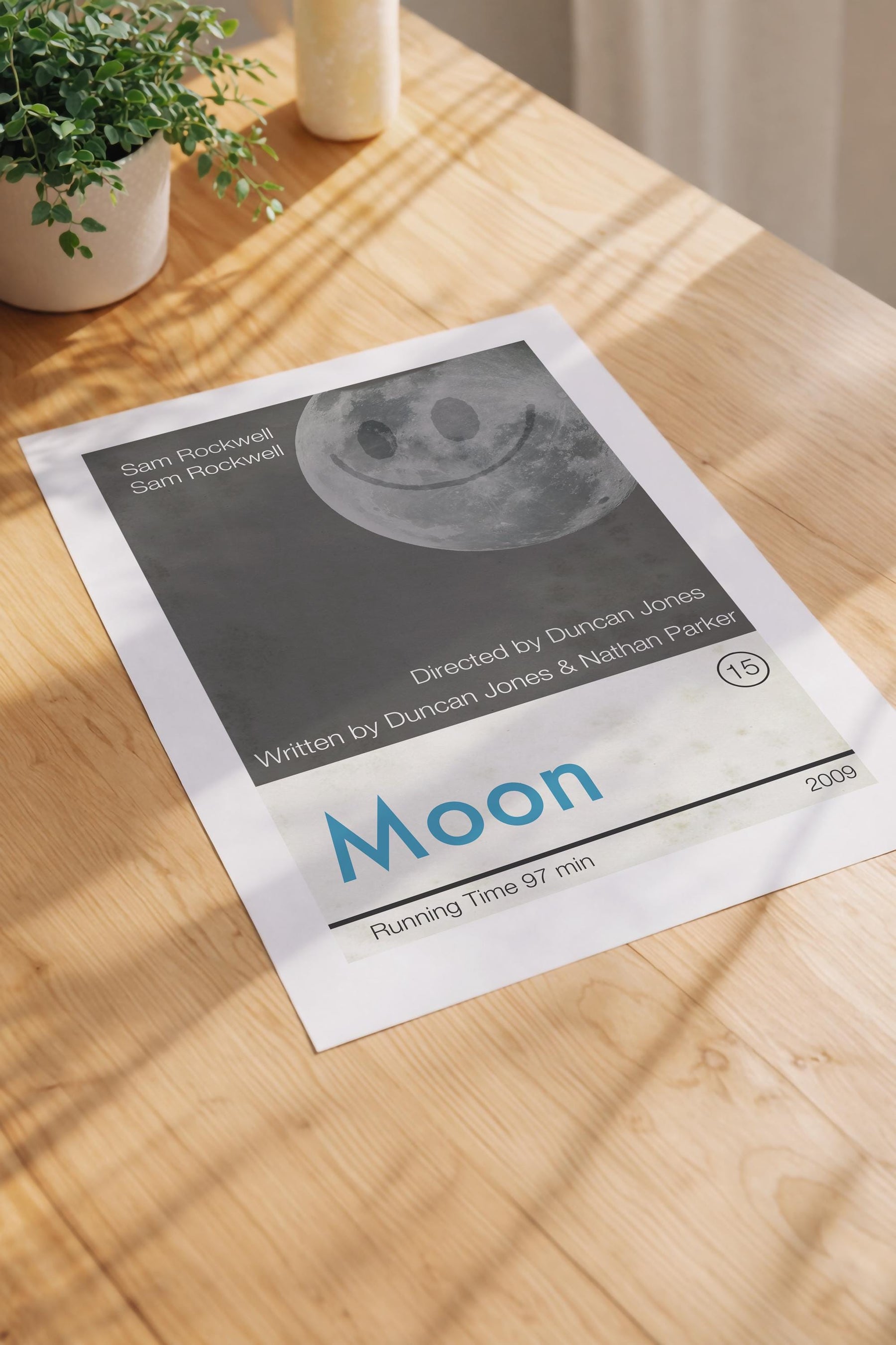Moon movie poster art print