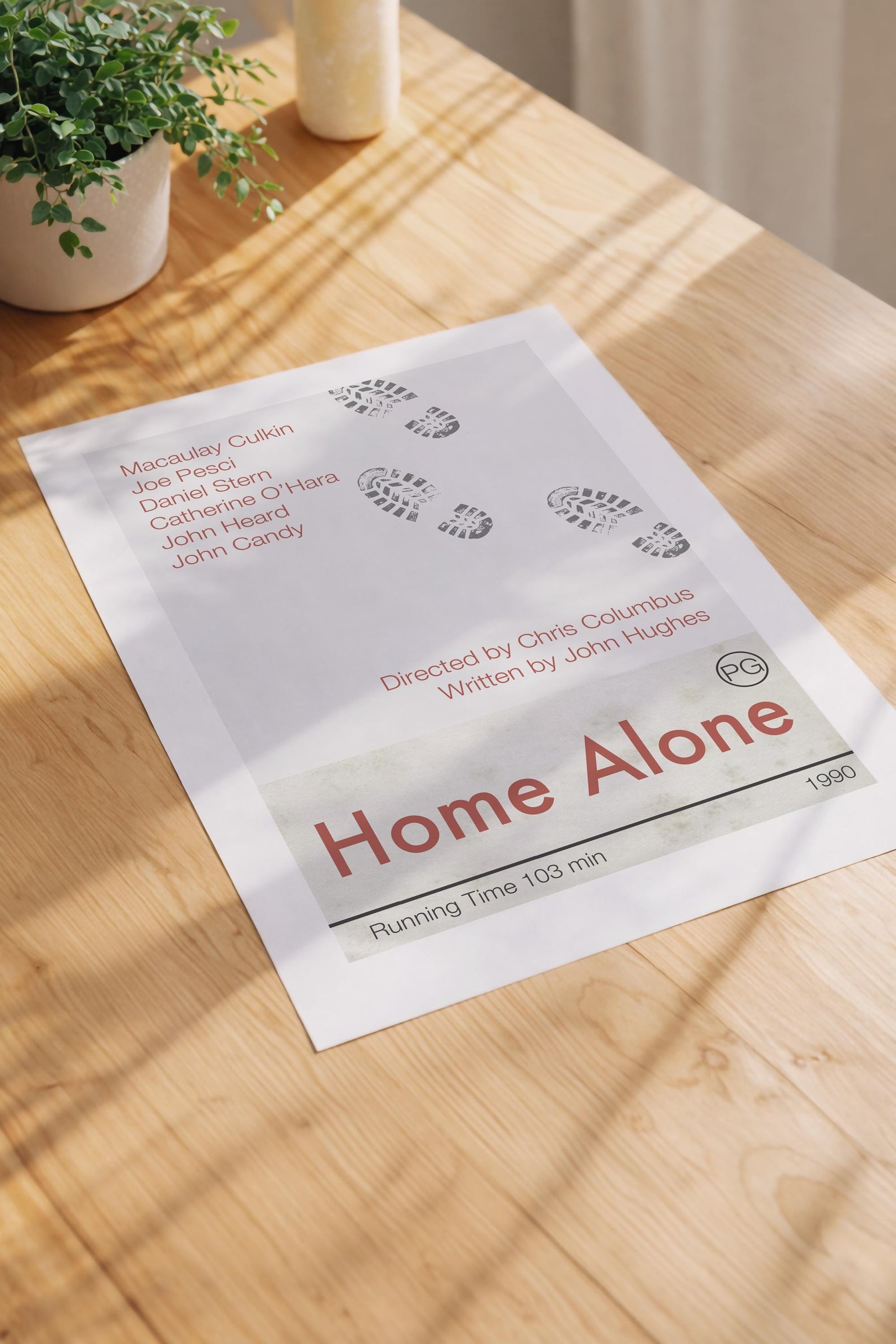 Home Alone movie poster art print
