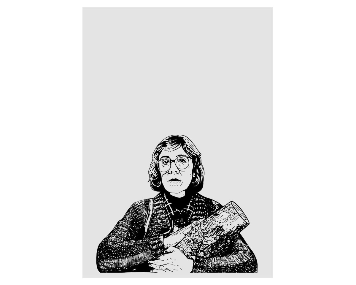 Twin Peaks Log Lady Print – Margaret Lanterman Portrait – David Lynch TV Art – Cult TV Illustration Wall Art — image 6